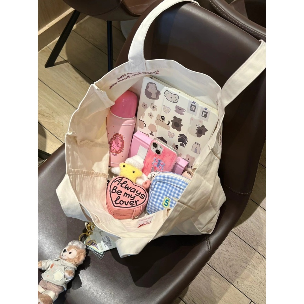 인스타그램 레드벨벳 조이 가방 리본 에코백 대용량 스트릿 - 상세 이미지 3