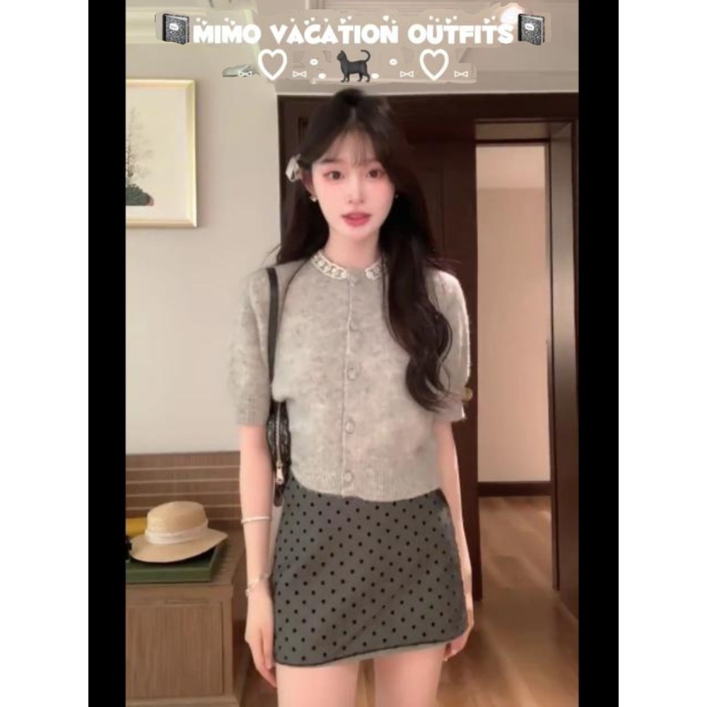 연애의 참견 219화 한혜진 니트 반팔 하객룩 단정한 - 상세 이미지 3
