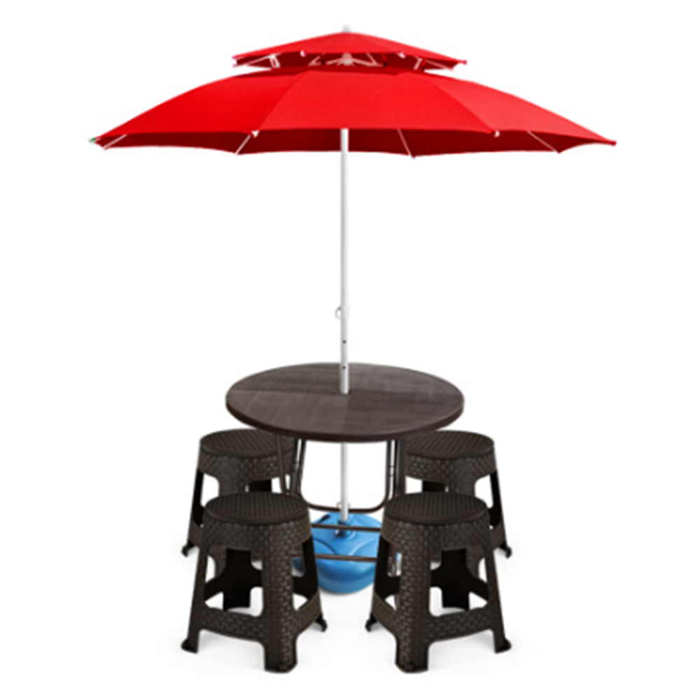 4인용파라솔세트 업소용 편의점 야외 플라스틱테이블의자세트