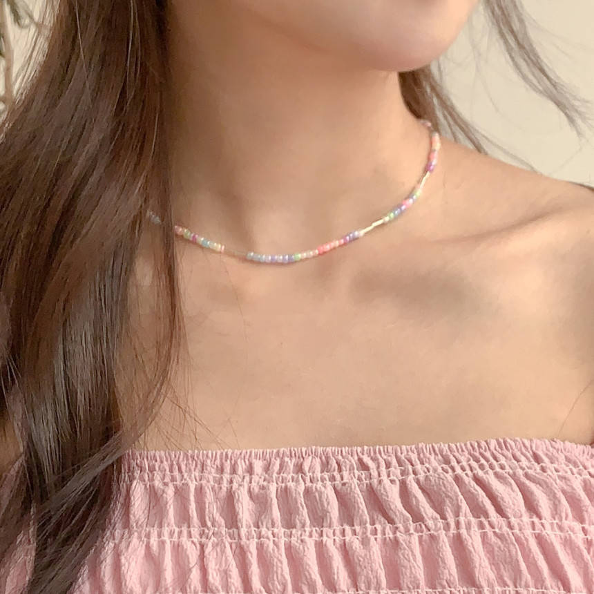 [❤당일출고❤60color/여름비즈목걸이/핸드메이드18종] 여름 얼리 썸머 비즈 초커 목걸이 18type *2개이상 구매시 할인 상세 이미지 21