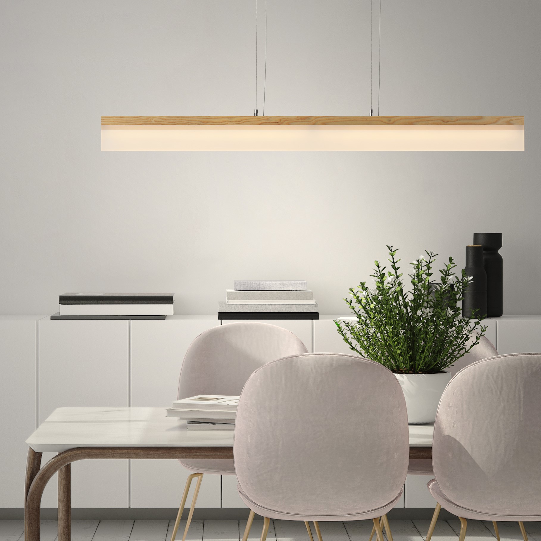 식탁조명 원목 펜던트 조명 헤이즈 뭉클