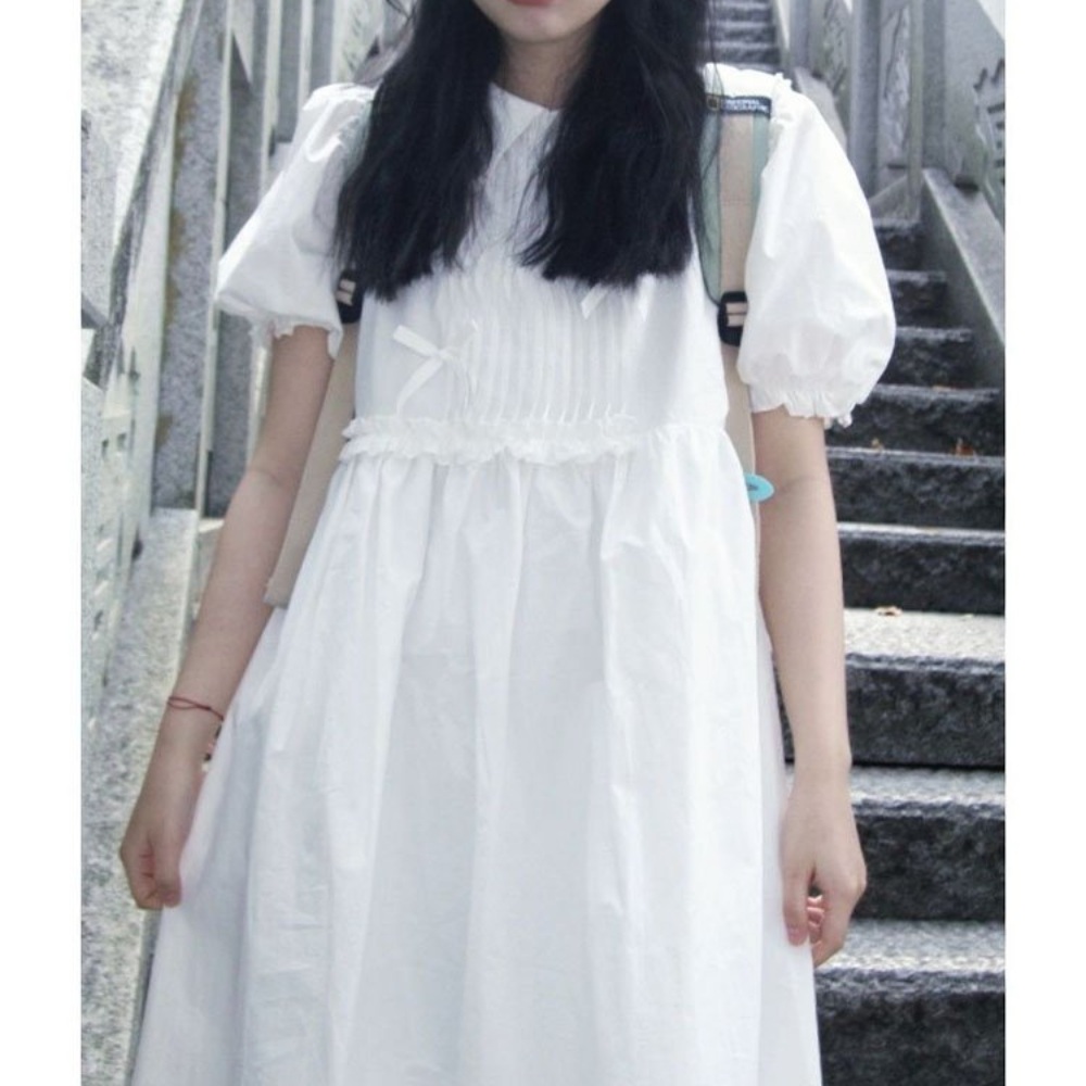 틈만 나면 안유진 원피스 발레코어 귀여운 - 상품 이미지