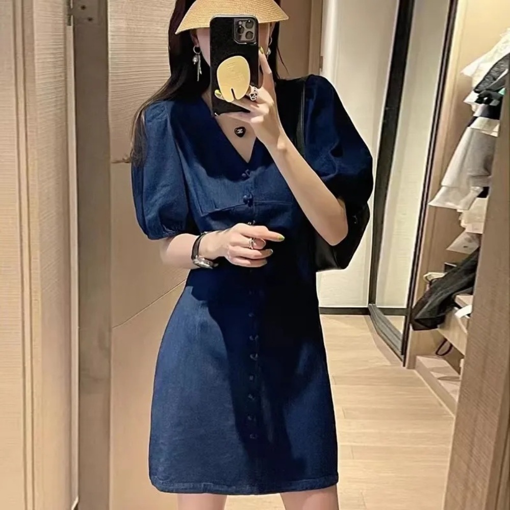 인간적으로 1회 하지원 퍼프 블라우스 유니섹시 데님 - 상세 이미지 4