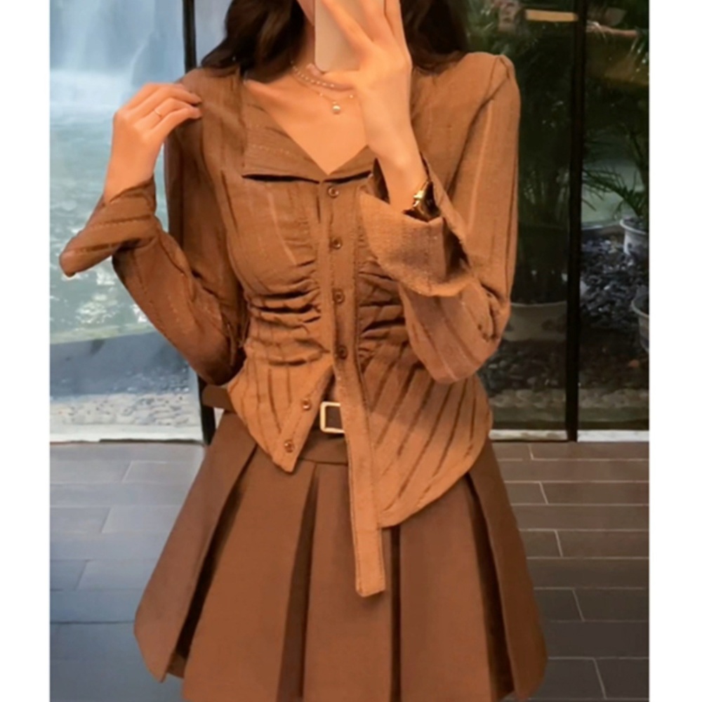 나혼자 산다 544화 지효 블라우스 루즈핏 고급진 - 상품 이미지