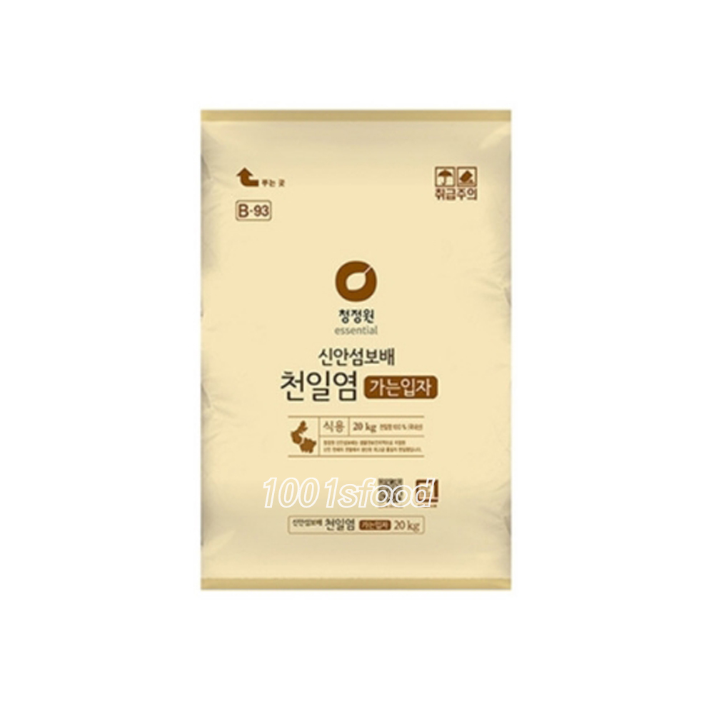 청정원 천일염 가는입자20kg : 천일푸드
