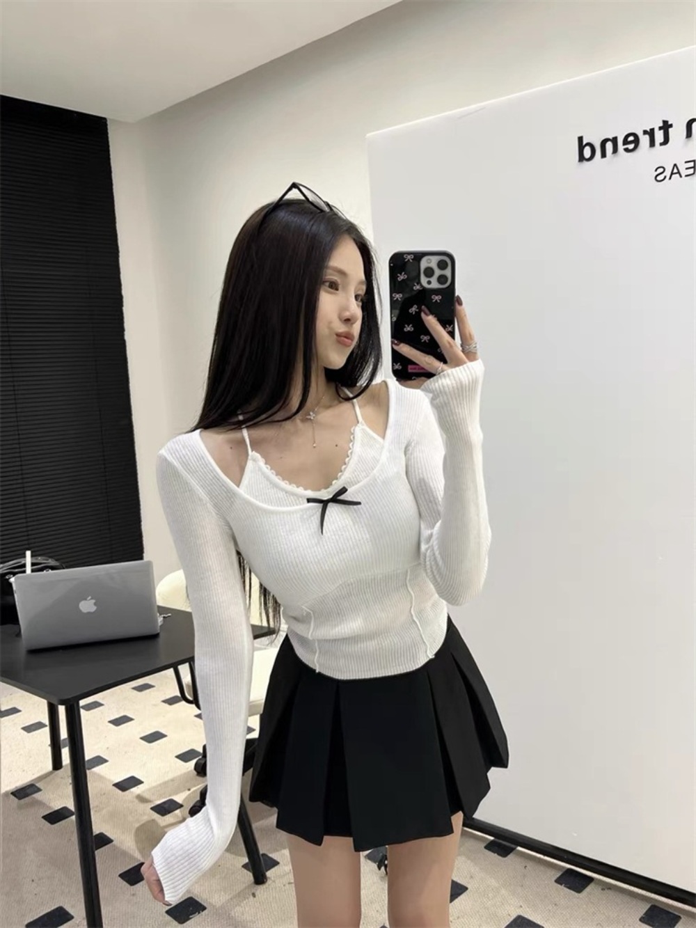 핑계고 아이브 편 안유진 홀터넥 슬림핏 패셔너블 - 상세 이미지 3