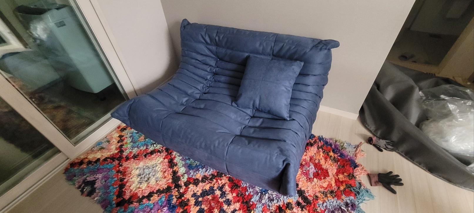 PH 17 패브릭 코너 모듈쇼파 이지클린 토고빈백 애벌레 번데기쇼파