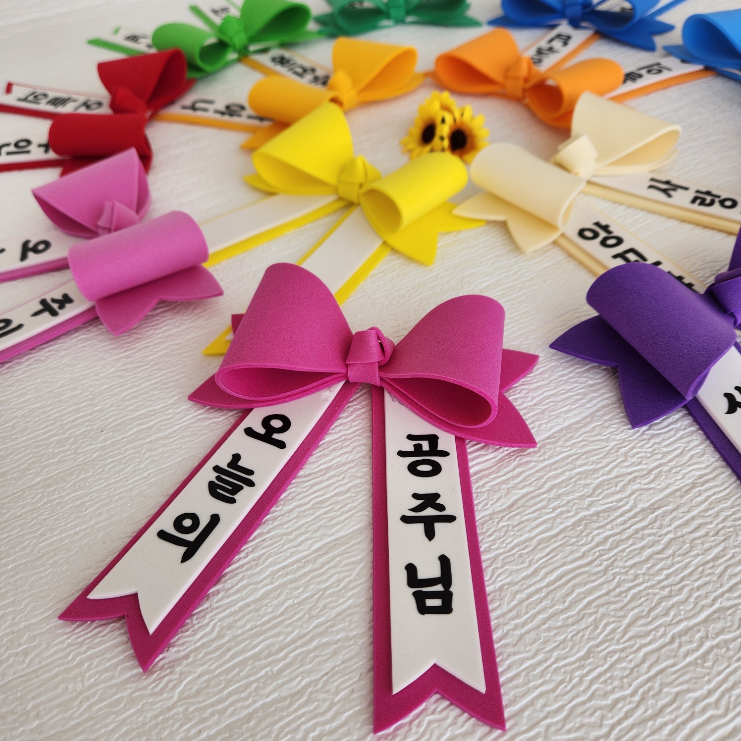 강아지 고양이 생일 리본 화환 생일리본케이프 - 상세 이미지 3