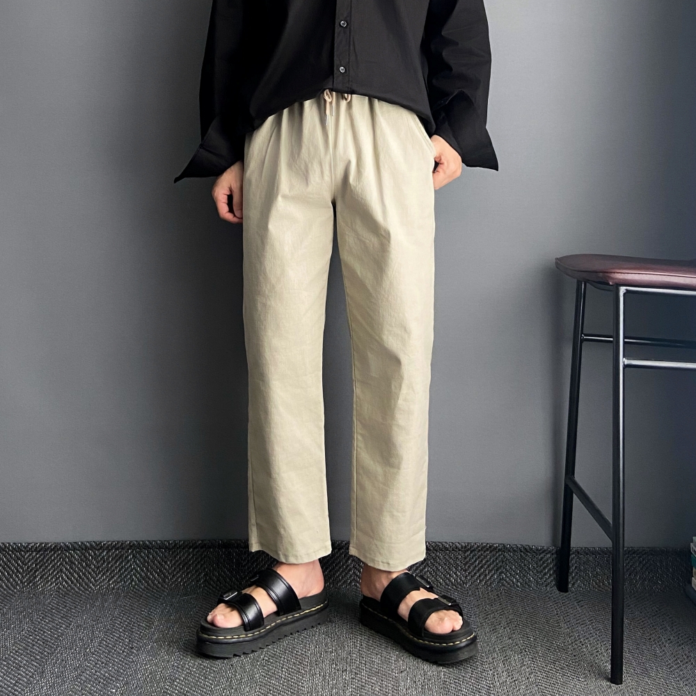 1+1 남성마바지 남자린넨바지 흰바지 이미지 6