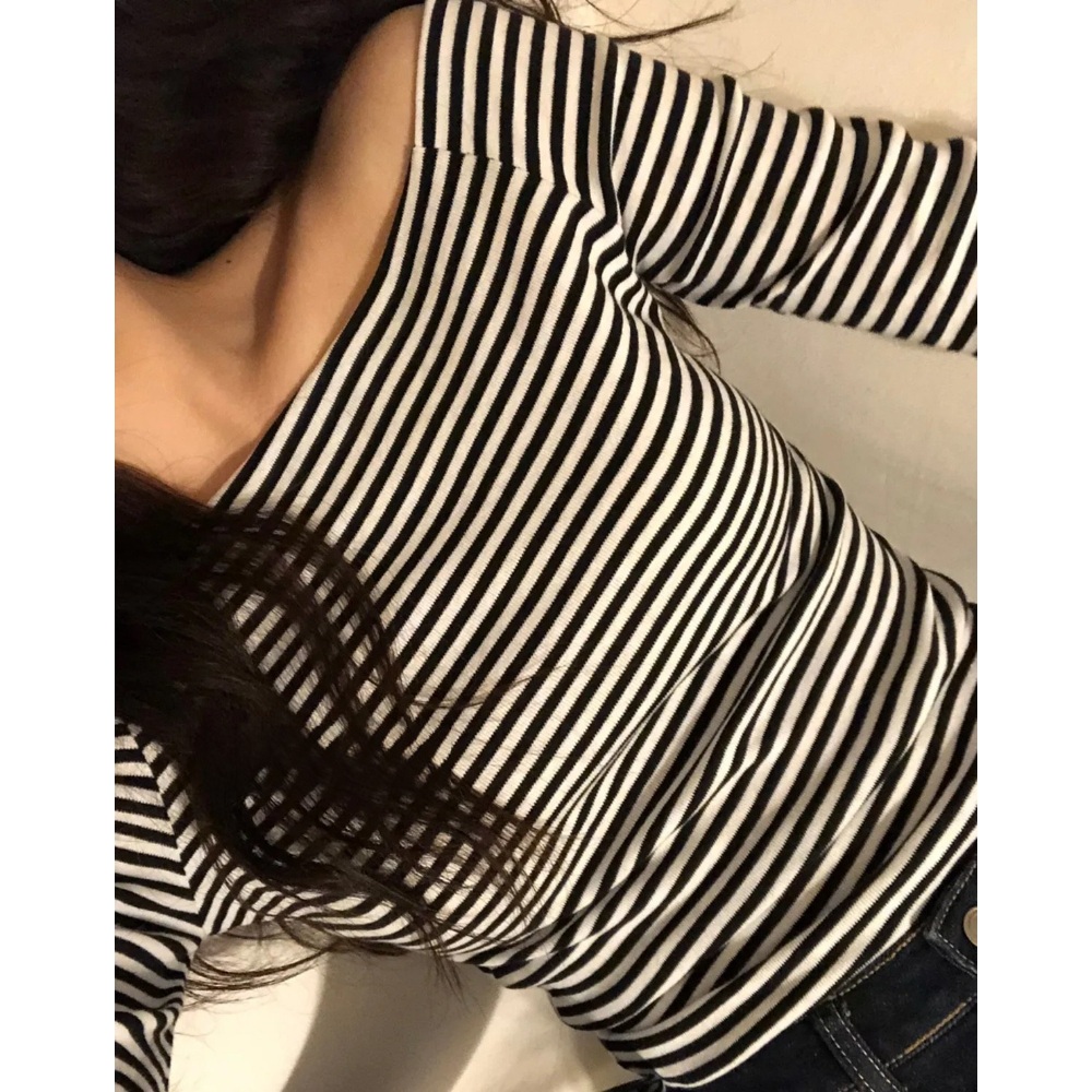 에스파 카리나 인스타그램 오프숄더 y2k 프렌치 - 상세 이미지 5