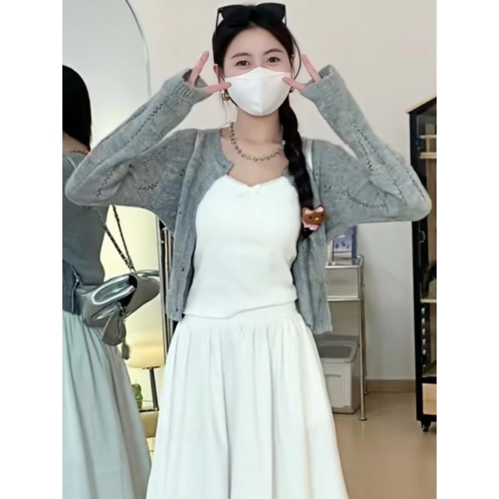 나는 솔로 147화 송해나 펀칭 가디건 간절기 여름 - 상세 이미지 2