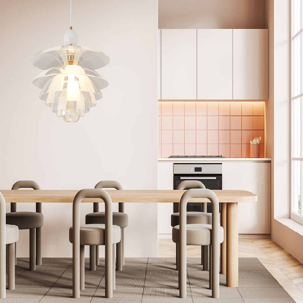 무료+당일발송 북유럽식탁등 LED 셉티마 펜던트 조명 6인 4인 식탁등 골드