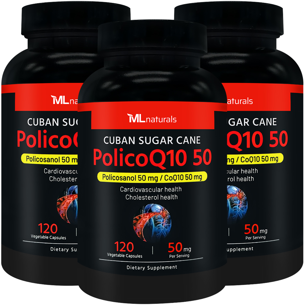 신제품 3병 마이라이프 내추럴스 쿠바산 사탕수수 폴리코큐텐 PolicoQ10 50mg 120 야채캡슐 - 메인 이미지