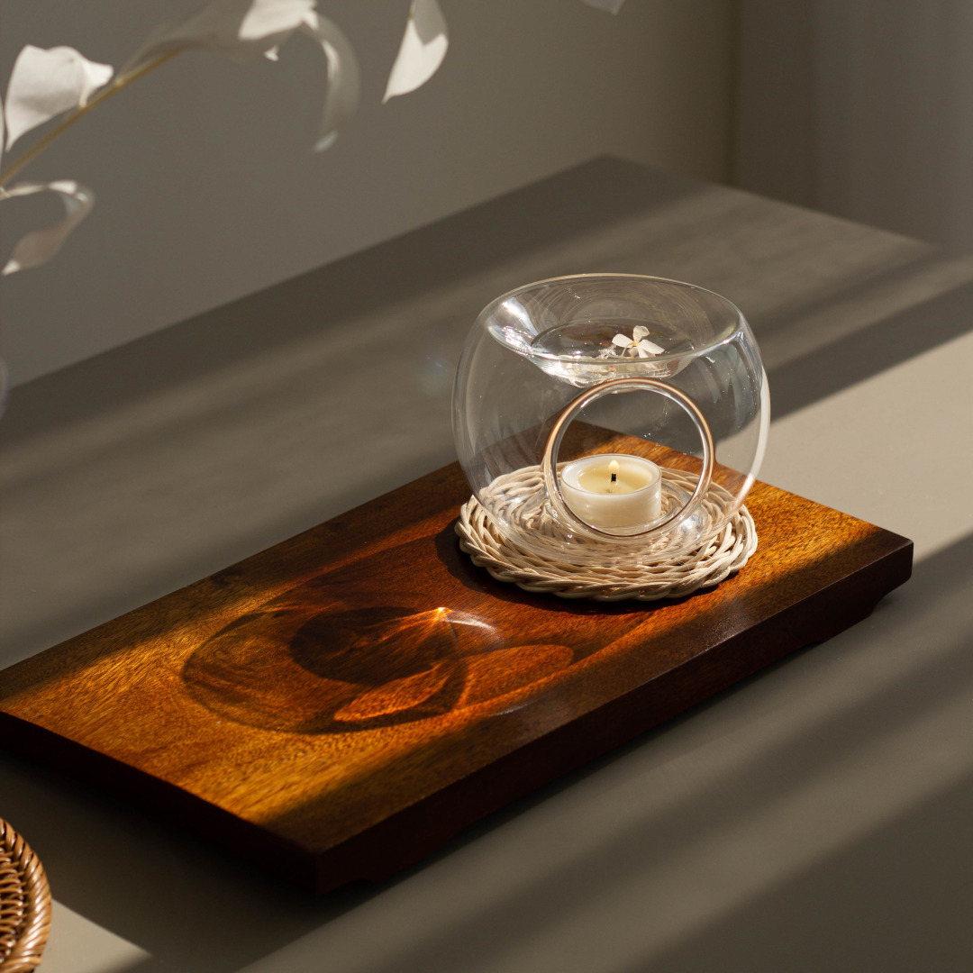 동글 아로마 오일 버너 램프 워머