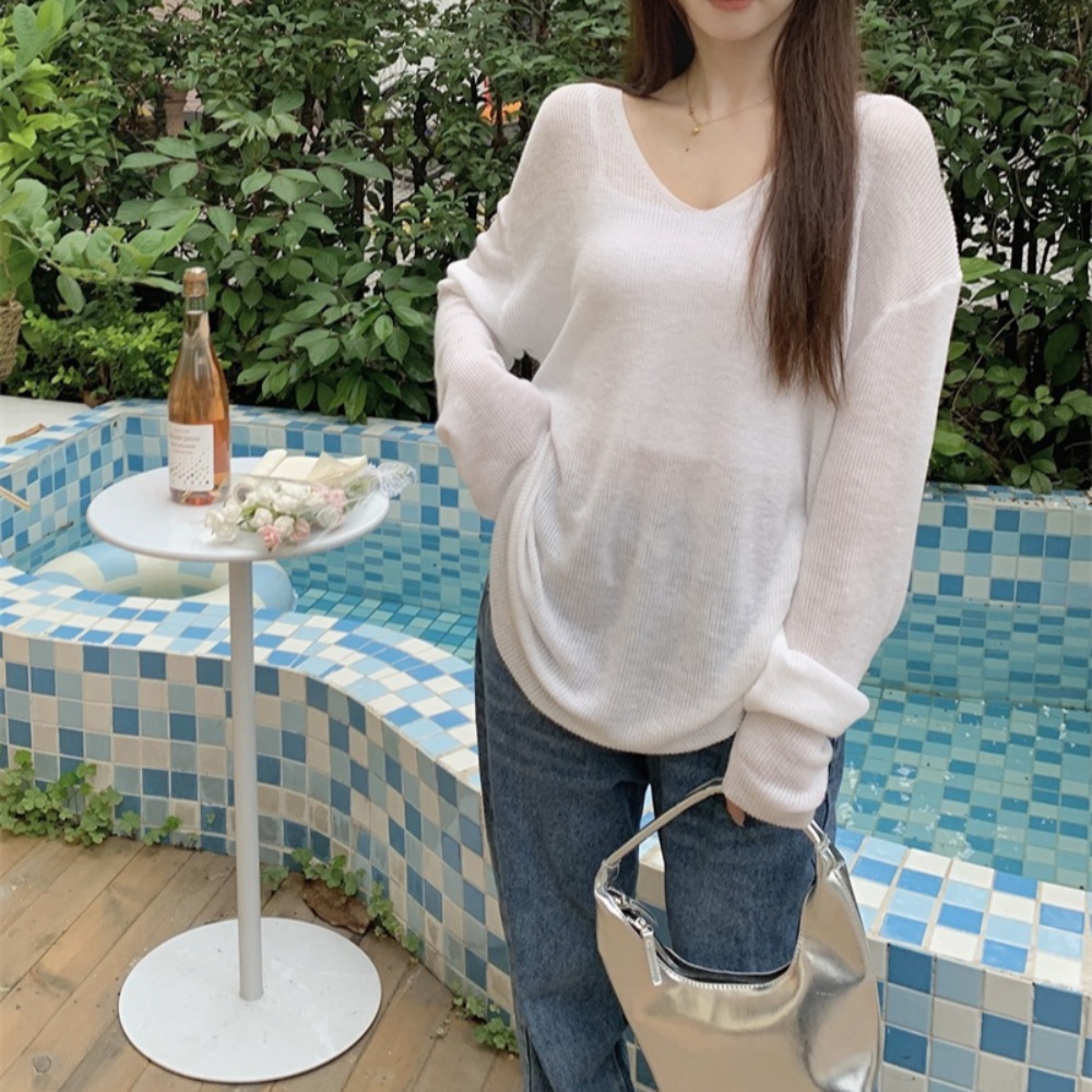 동상이몽2 김윤 339화 브이넥 시스루 티셔츠 여름 간절기 - 메인 이미지
