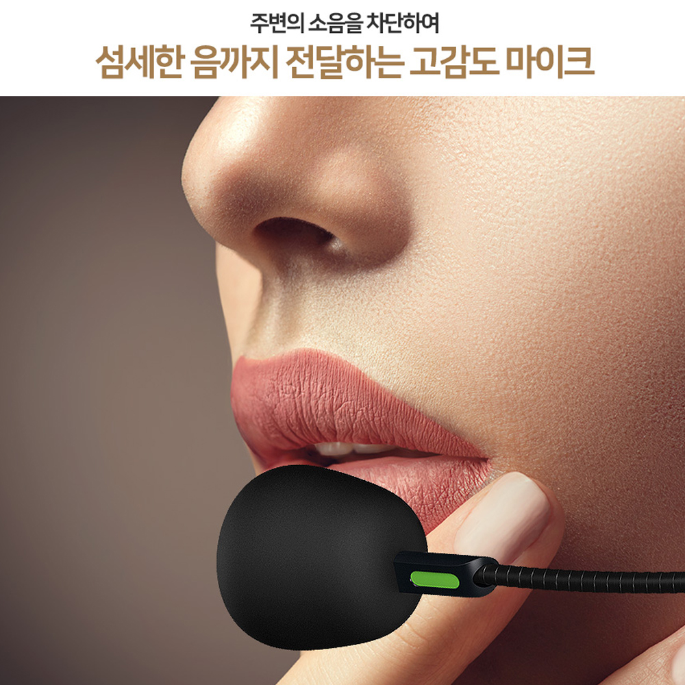브리츠 유선 USB 하이파이 게이밍 오디오 헤드셋 PC 노트북 게임 인터넷 강의 + 케이스 - 상세 이미지 4