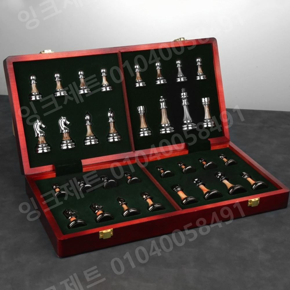 우드 체스판 고급 럭셔리 동호회 학교 훈련 콘솔 클래식 - 상세 이미지 2