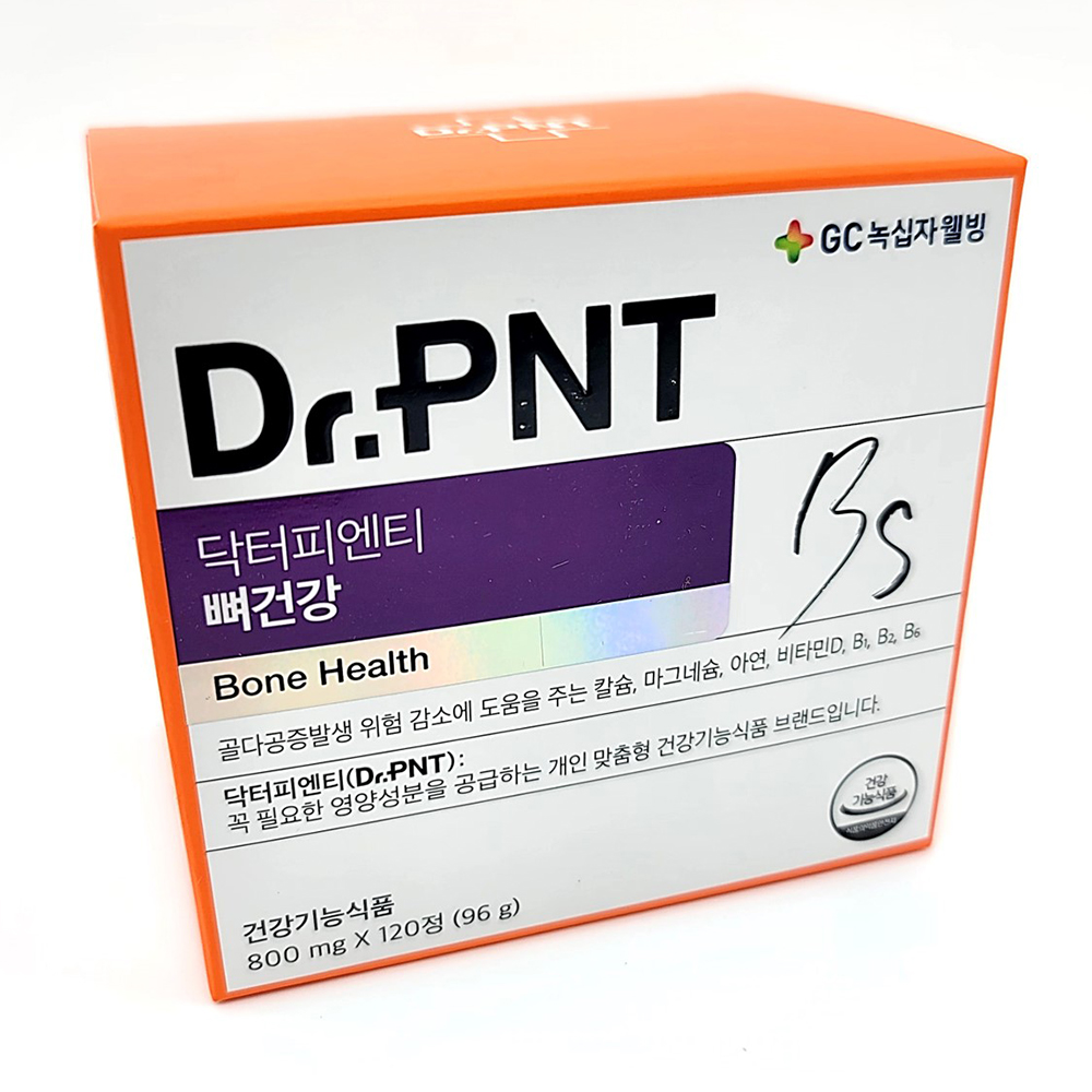 닥터피엔티 뼈건강 120정 칼슘 마그네슘 비타민D 아연