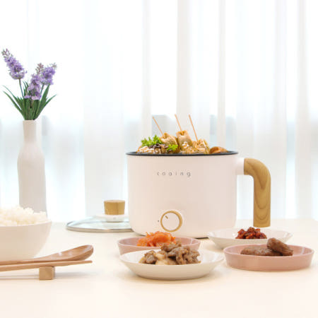 쿠잉 멀티쿠커 CPO-1522 / 화이트색상 / 쿠잉 전기냄비 CPO-1522WH / 전기쿠커 / 라며포트 / 전기 전골 냄비 1인용 K