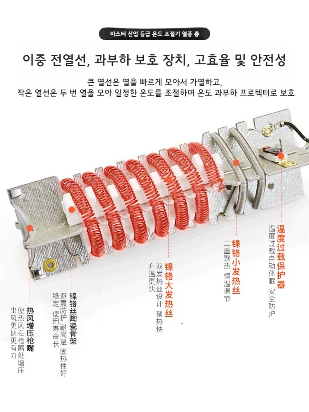 급속 발열 열풍기 히팅건 용접건 - 상세 이미지 5