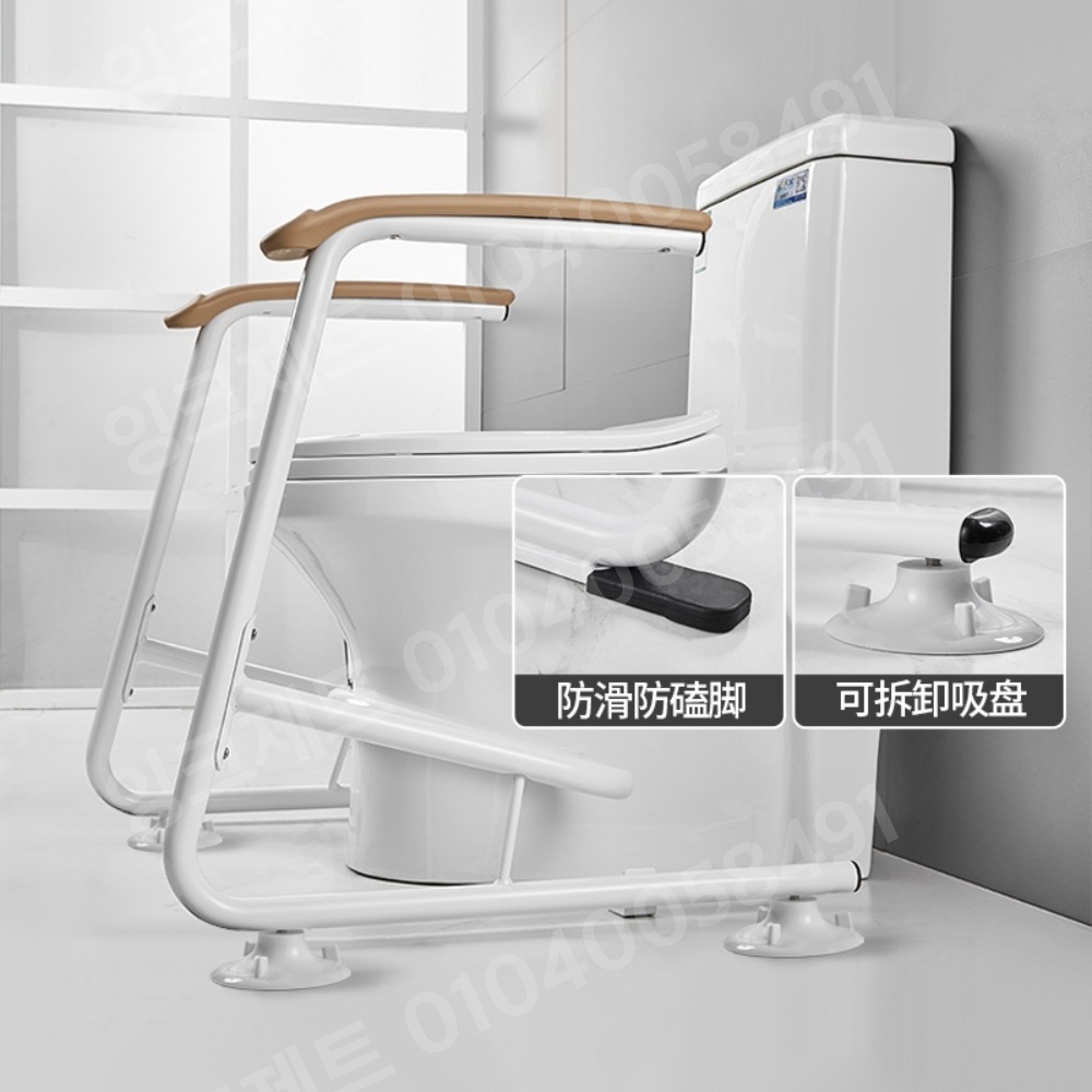 화장실지지대 지지봉 프레임 낙상방지 스텐 우드 노인 - 상세 이미지 5