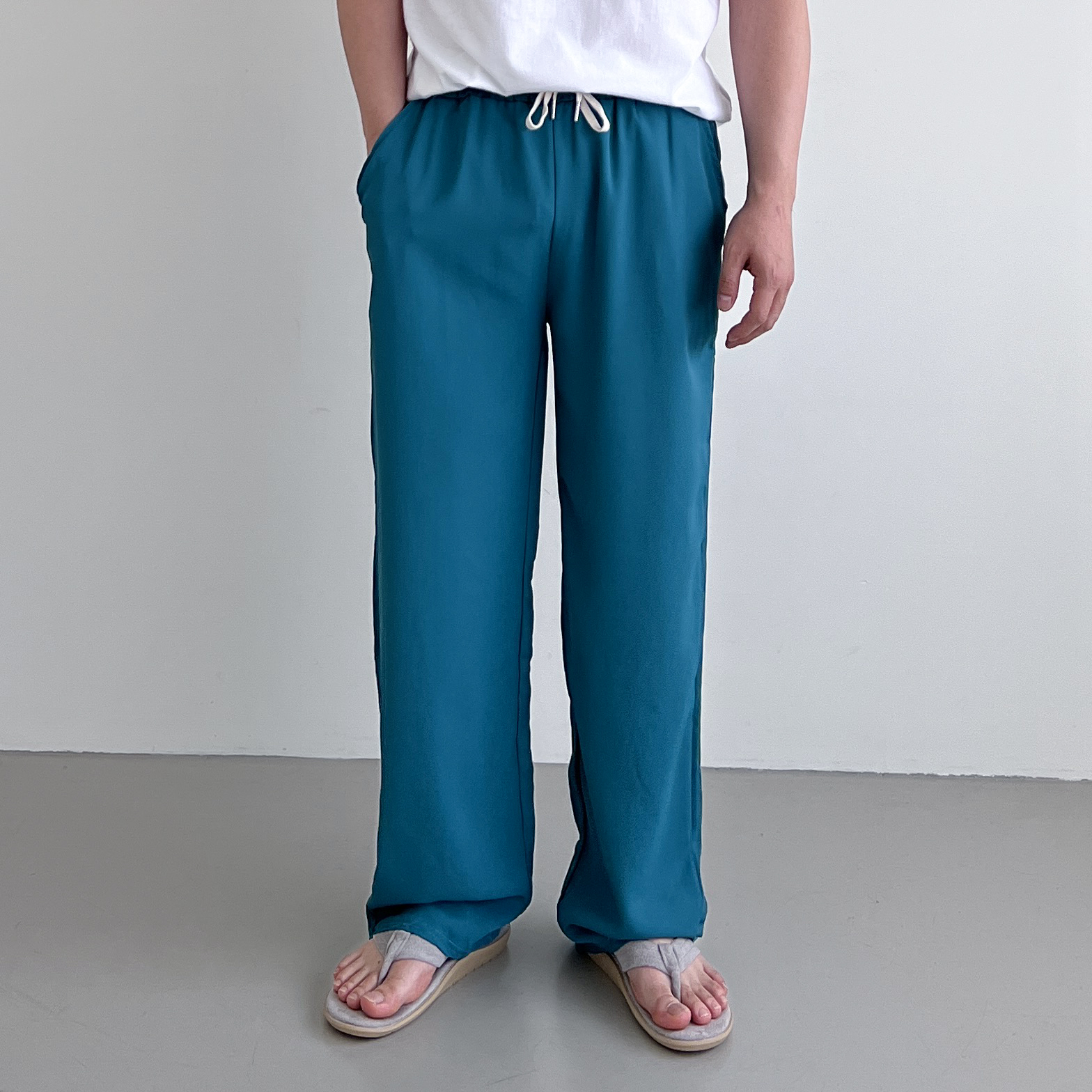 1+1 남자와이드팬츠 남자냉장고바지 여름슬랙스 - 상세 이미지 5