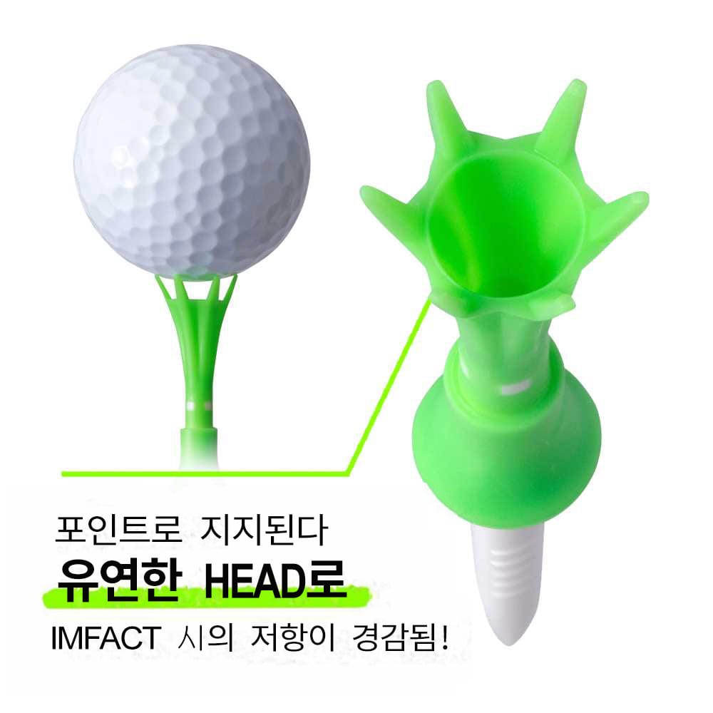 다이야골프 높이조절 컨트롤 골프티 꽂이 토마호크 TE-500 80mm 이미지 8