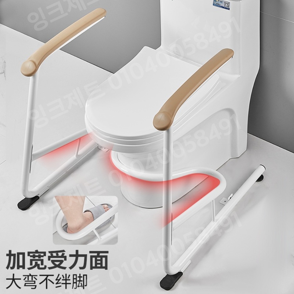 화장실지지대 지지봉 프레임 낙상방지 스텐 우드 노인 - 상세 이미지 4