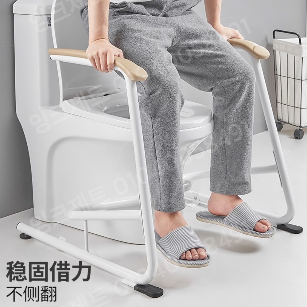 화장실지지대 지지봉 프레임 낙상방지 스텐 우드 노인 - 상세 이미지 2