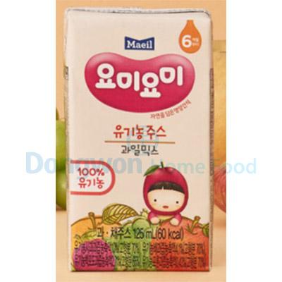 요미요미과일주스 과일믹스 매일 유기농 125mlx4입 : 마켓펀치