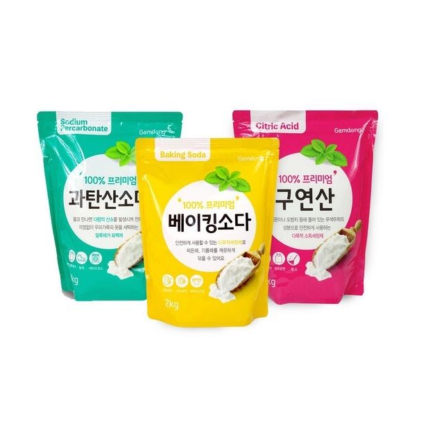쉬미리 + 주방청소 구연산 천연 과탄산소다 감동세제 총6kg 세트 베이킹소다세제 : 리오샵 플러스