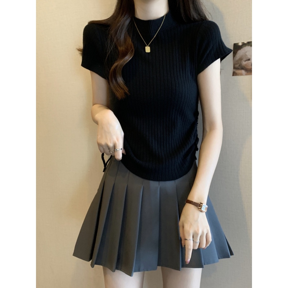 편스토랑 진서연 반팔 니트 캐주얼 데일리 - 상세 이미지 3