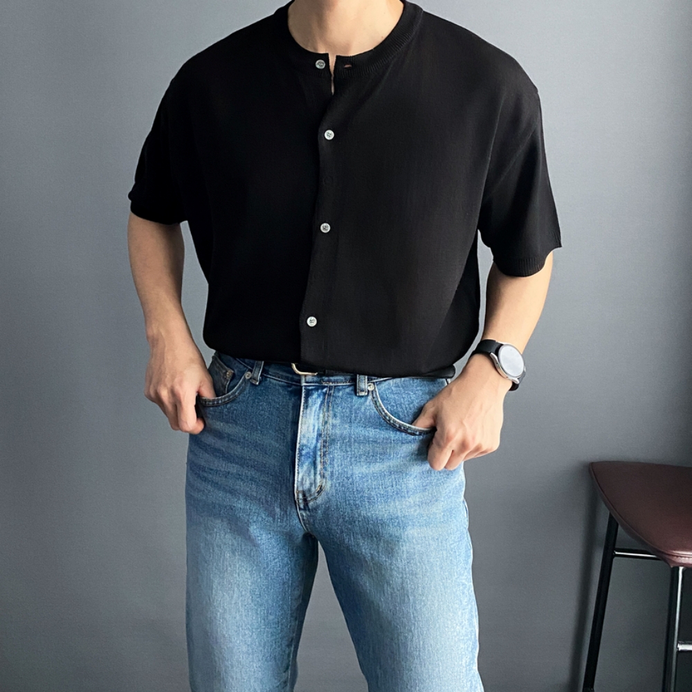남자여름가디건 남자반팔가디건 - 상세 이미지 4