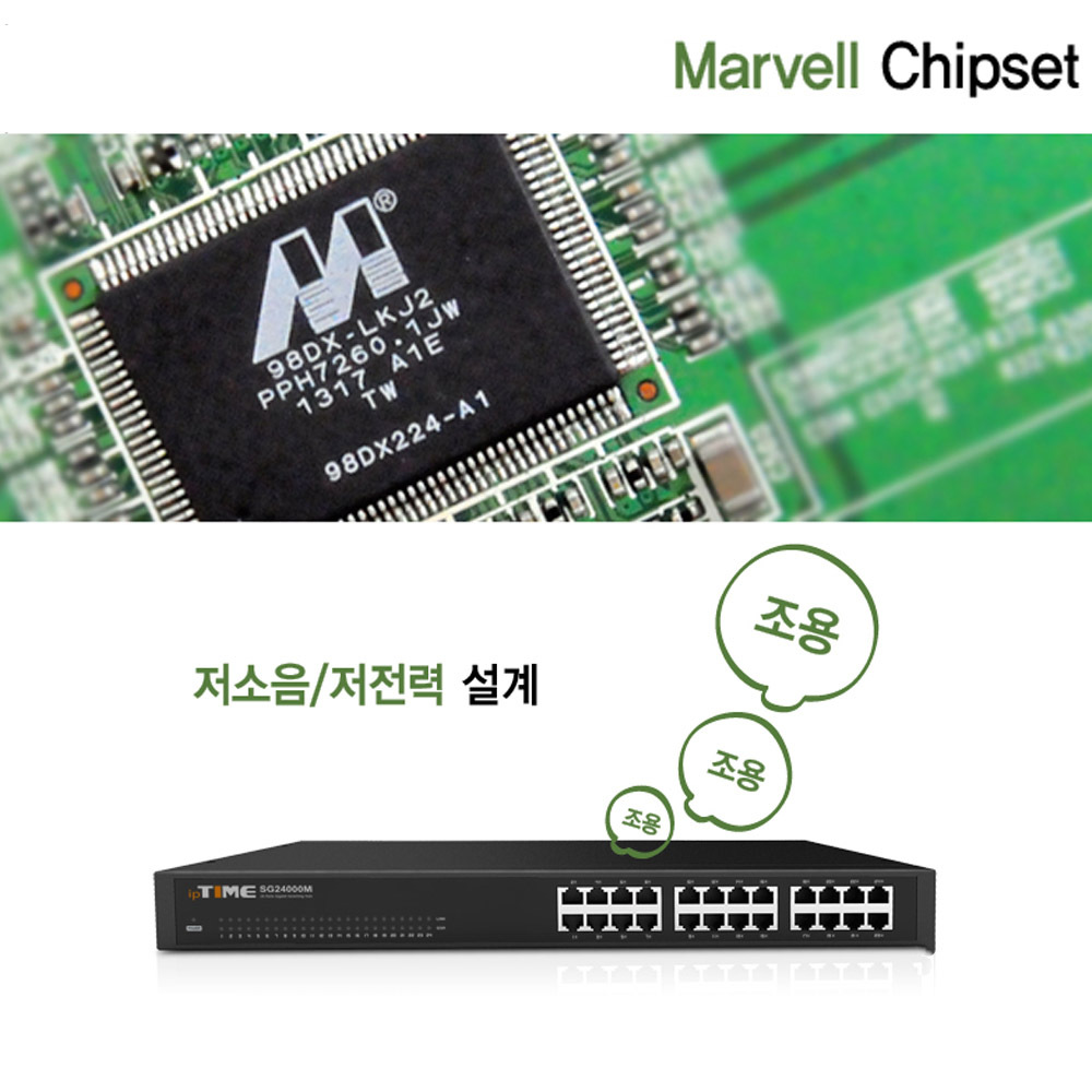 ipTIME 스위칭허브 SG24000M 24포트 기가비트 네트워크 사무실 - 상세 이미지 3