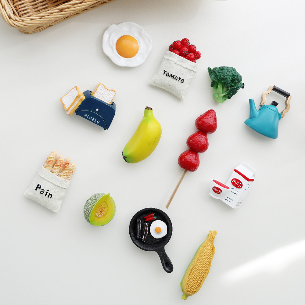 귀여운 미니어처 푸드 냉장고자석 마그넷 음식 마그네틱 계란 소품