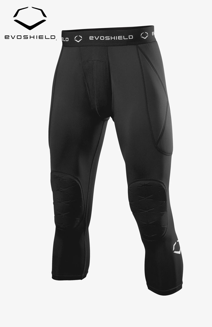 이보쉴드 EvoShield 남성용 3/4 슬라이딩 타이츠 wb60063 블랙 - 상품 이미지