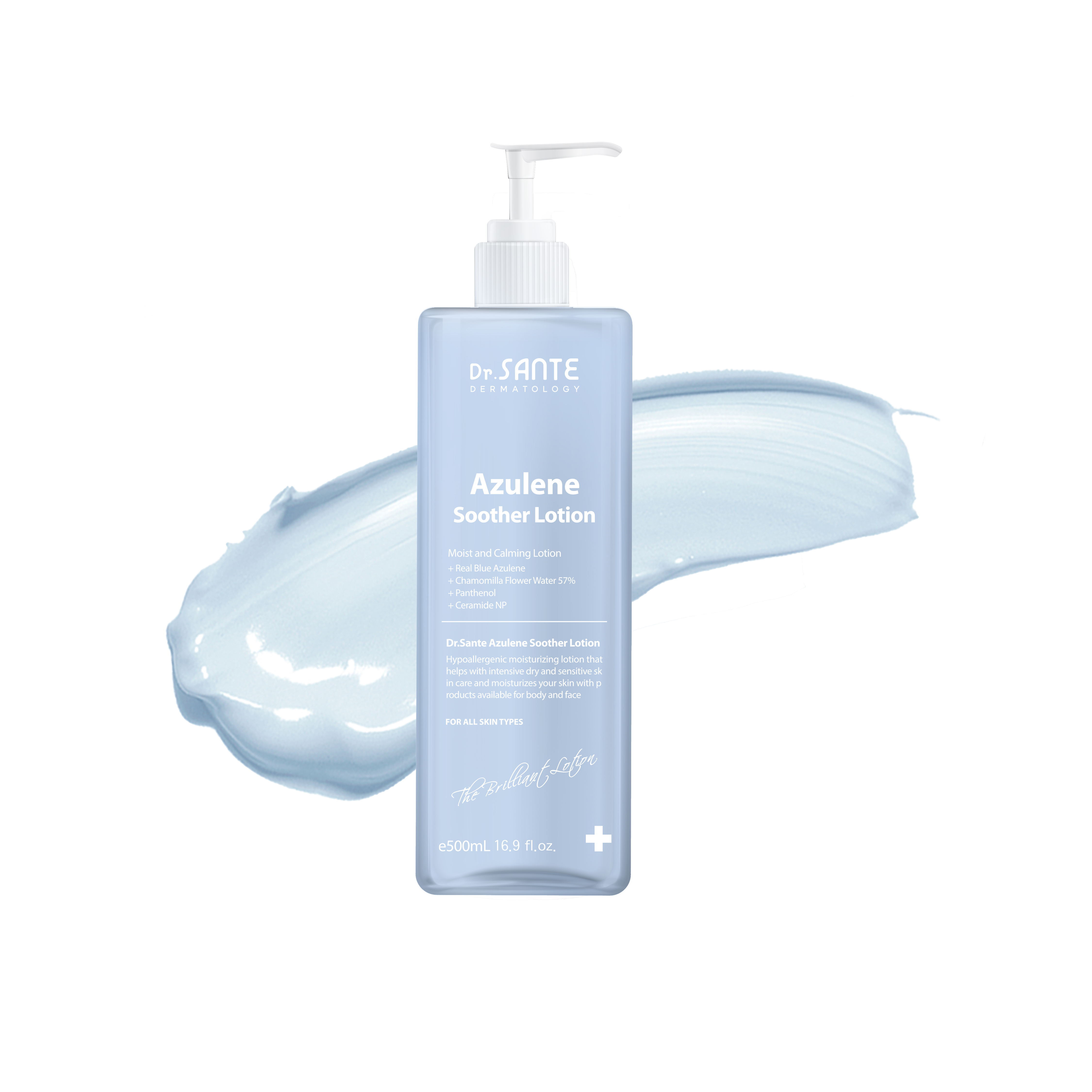 상떼 아줄렌 수더 로션 500ml 페이스&바디 카모마일꽃수 고보습 - 상품 이미지