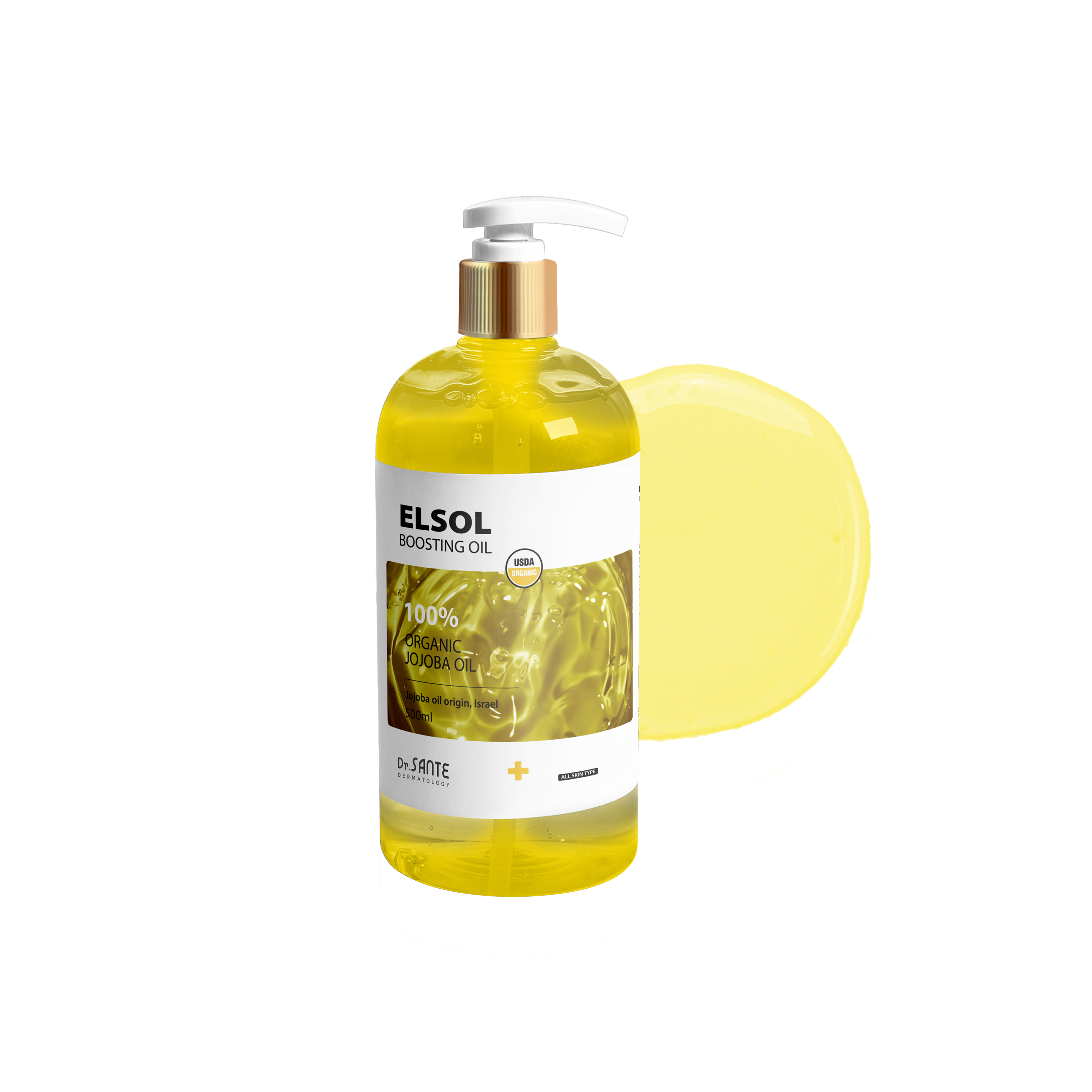 상떼 엘솔 부스팅 호호바 오일 500ml 이스라엘산 100% 유기농 홀바디 피부장벽강화 - 상품 이미지