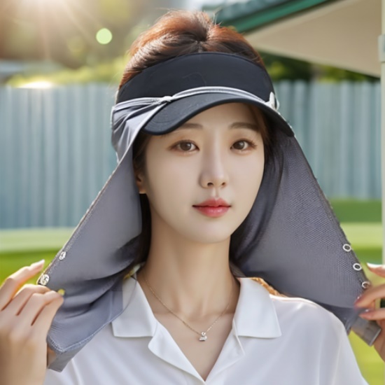 힙지스 자외선 차단 골프 햇빛가리개 여성 골프용 얼굴 가리개