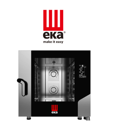 에카오븐 6단 업소용오븐기 대형 컨벡션 콤비 스팀 제과제빵 구이 급식 664BM 블랙마스크