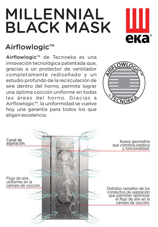 에카오븐 6단 업소용오븐기 대형 컨벡션 콤비 스팀 제과제빵 구이 급식 664BM 블랙마스크