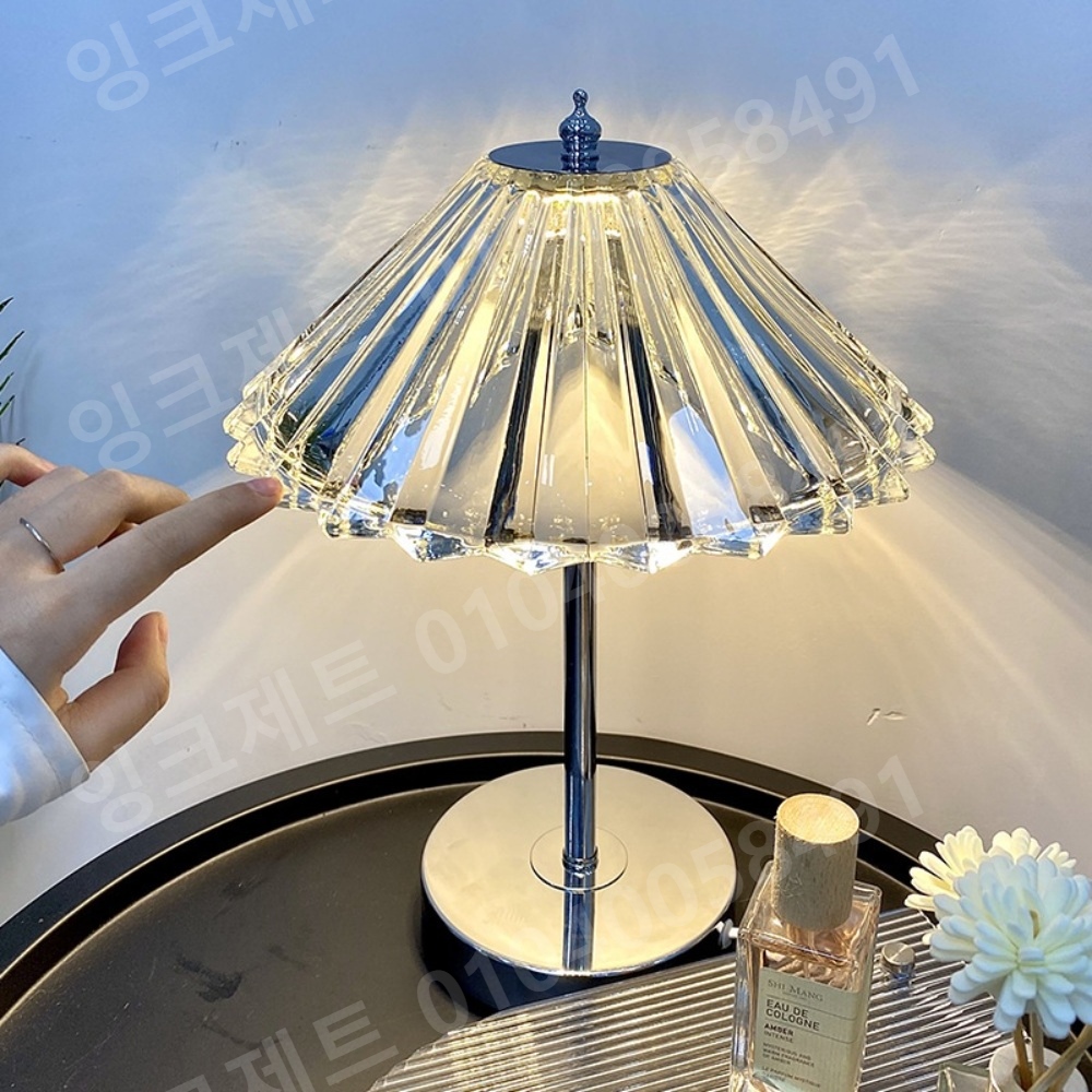 크리스탈 단스탠드 우산 신호집 헤드라이트 글라스 독서등 - 상세 이미지 2