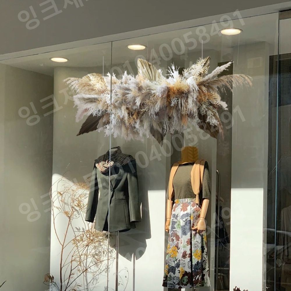 조화가랜드 금전운 신혼집 현관문 벽장식 행잉 플랜트 - 상세 이미지 5