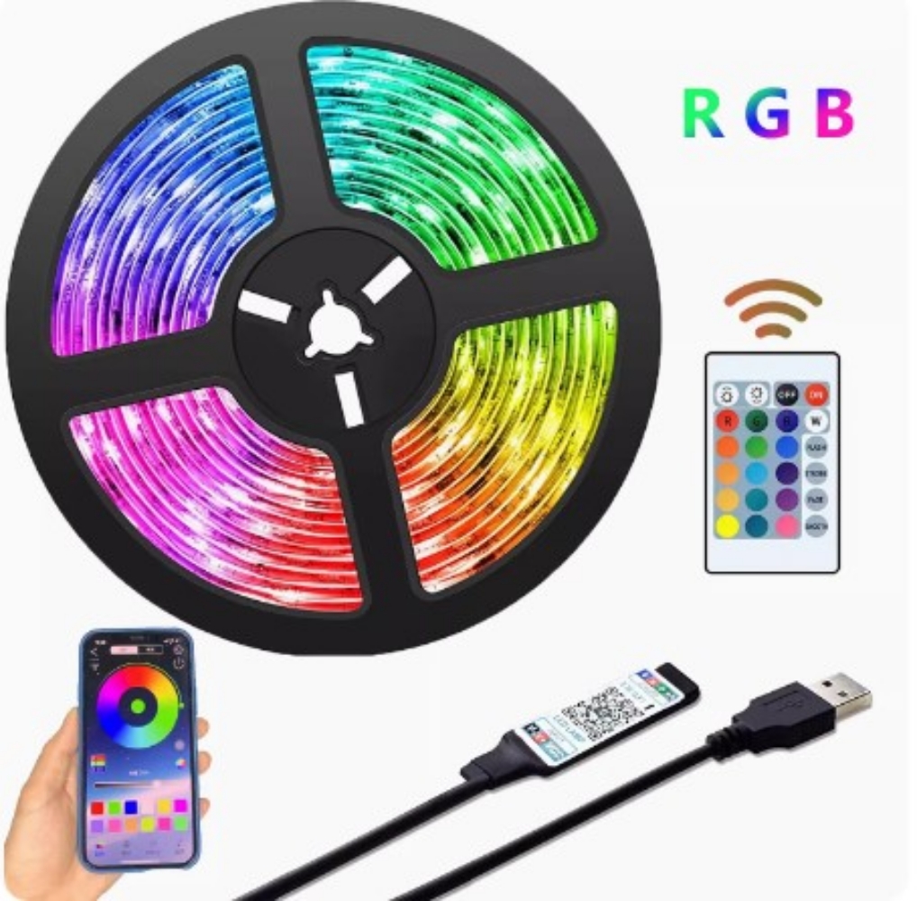 띠led 5050 3칩 플렉시블 12V RGB LED바 방수 - 상품 이미지