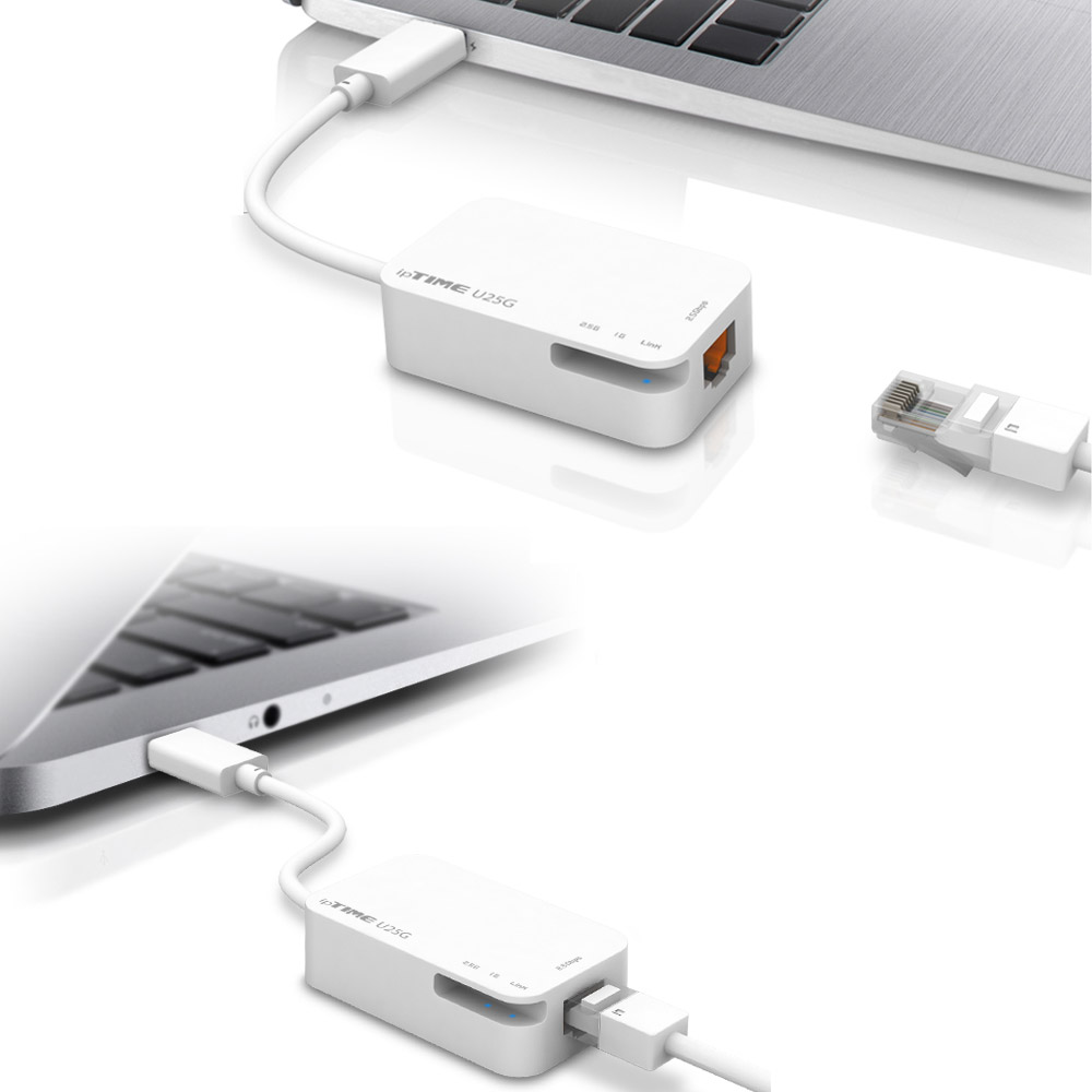 ipTIME U25G 유선 랜카드 USB3.0 기가비트 2.5Gbps 노트북 휴대용 - 상세 이미지 3