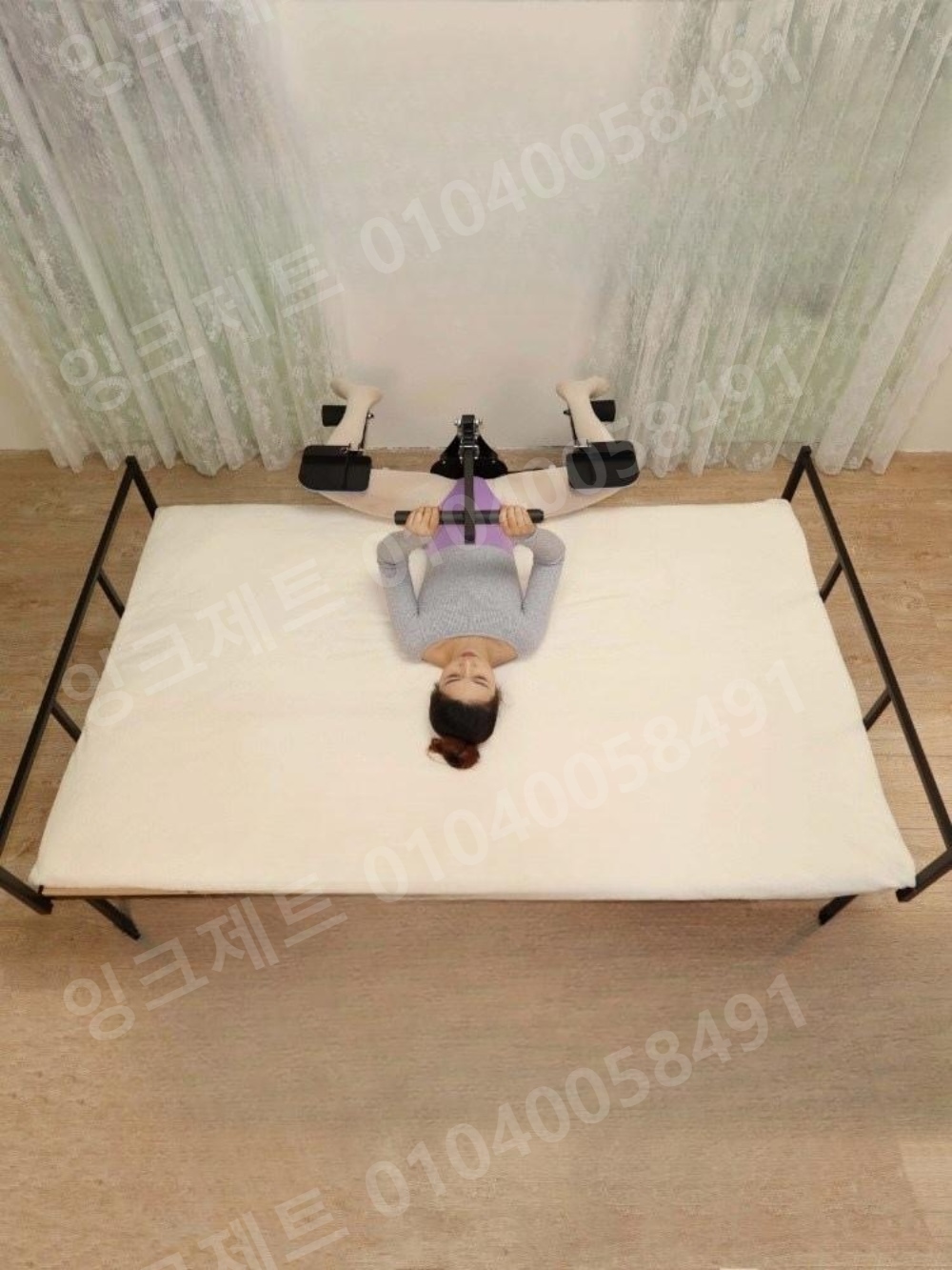 다리찢기 기구 스트레칭 침대 트레이너 유연성 강화 발레 - 상품 이미지