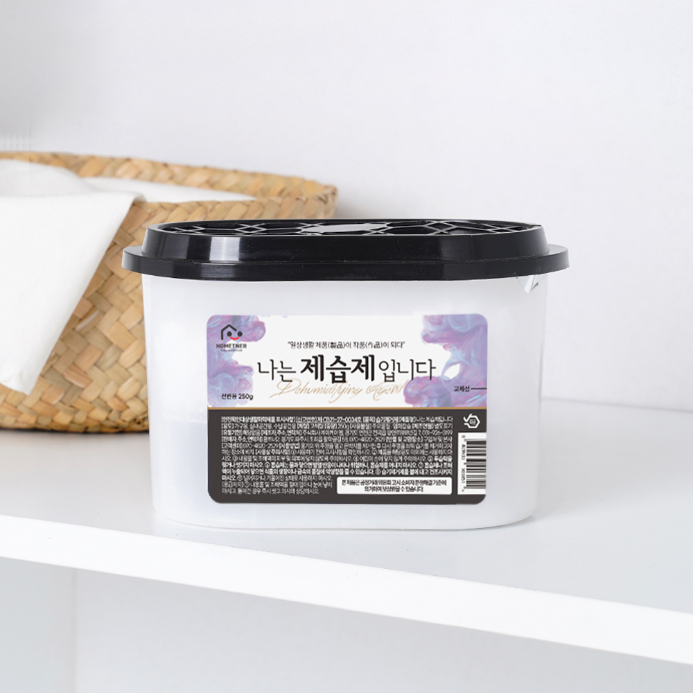 홈트너 제습제 옷장제습제 습기제거제 선반형 570ml 250g, 12개