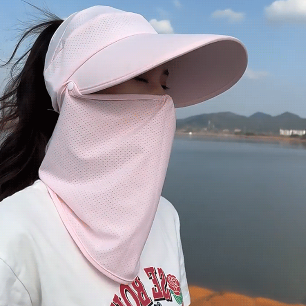 썬캡 등산 조깅 모자 여름 선캡 햇빛 탈부착 산책 밭일 농사 자외선 차단 여자 여성 산책 - 상품 이미지