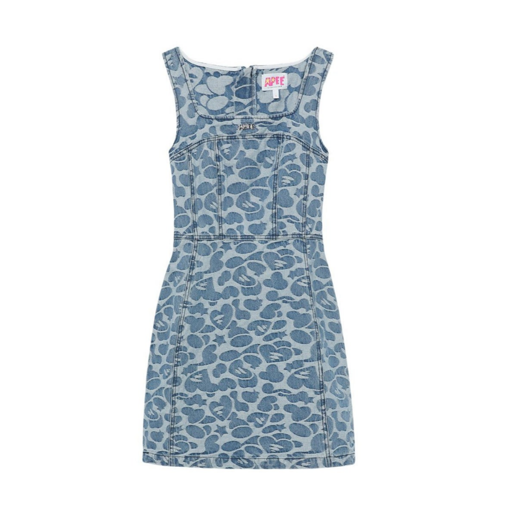 베이프 우먼즈 원피스 PATTERN DENIM MINI DRESS CK20-235-004 - 상품 이미지