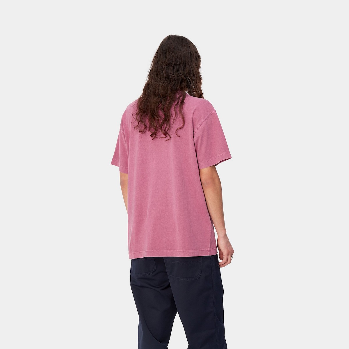 칼하트 Carhartt WIP 넬슨 반팔 루즈 남성 티셔츠 285911 마젠타핑크 - 상세 이미지 3